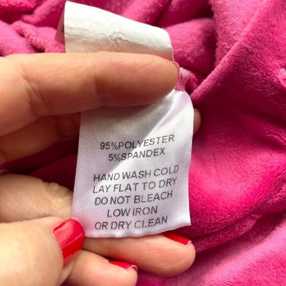 Y2K Style Hot Pink Velour Low Rise Flare Pants - S, very Juicy!!! 💖 - Picture 6 of 11